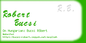 robert bucsi business card